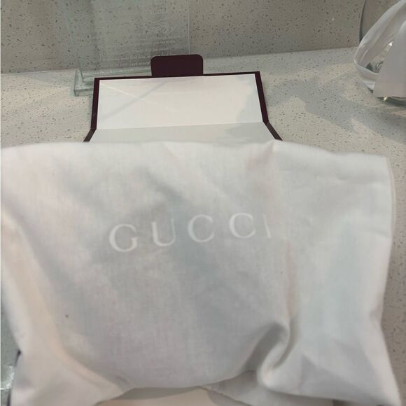 NEW Gucci Gray SUEDE Leather Belt with Silver GG Buckle size 95/38 - Picture 9 of 12